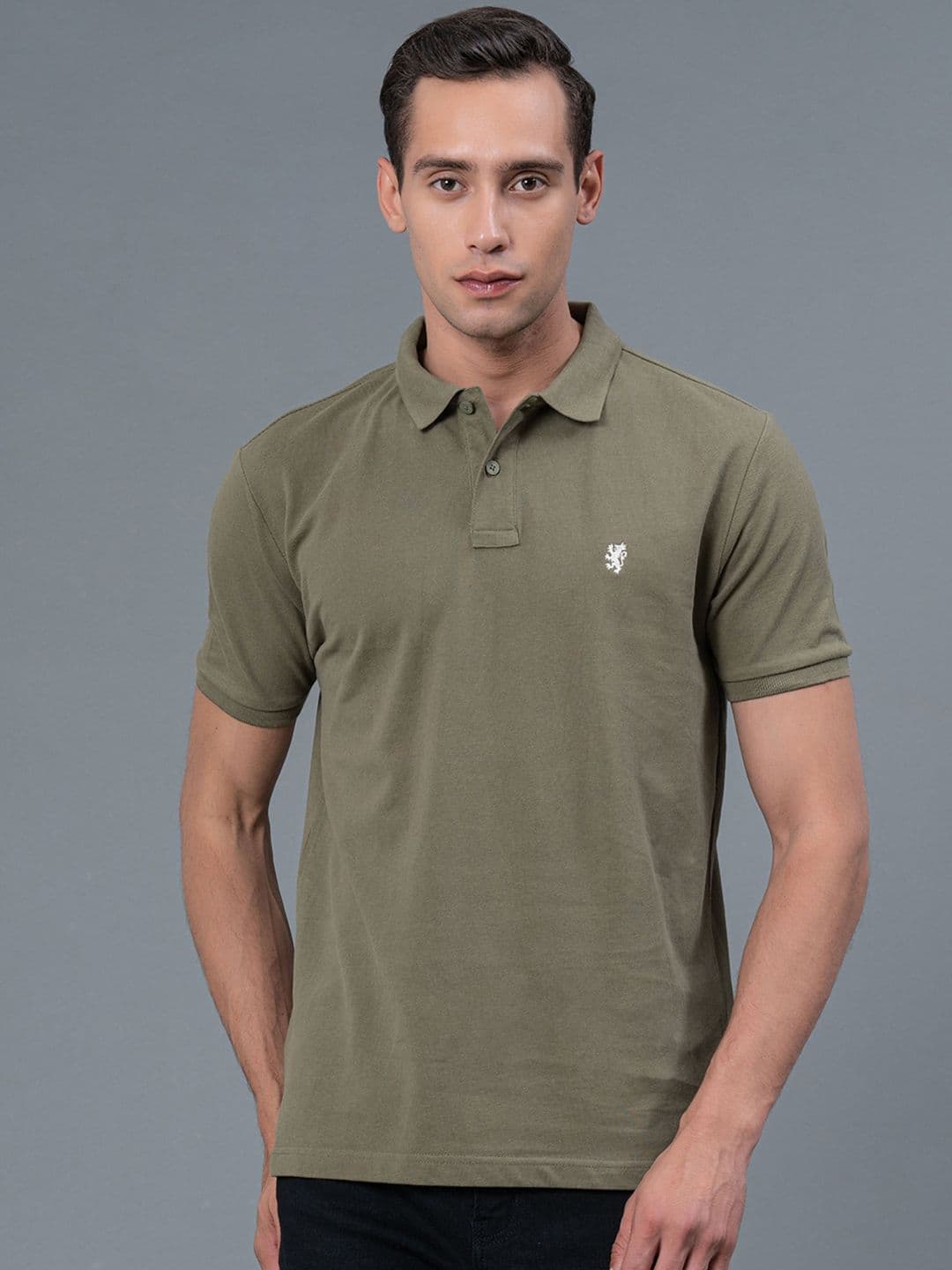 Red Tape Polo Collar Pure Cotton T-shirt - view 1