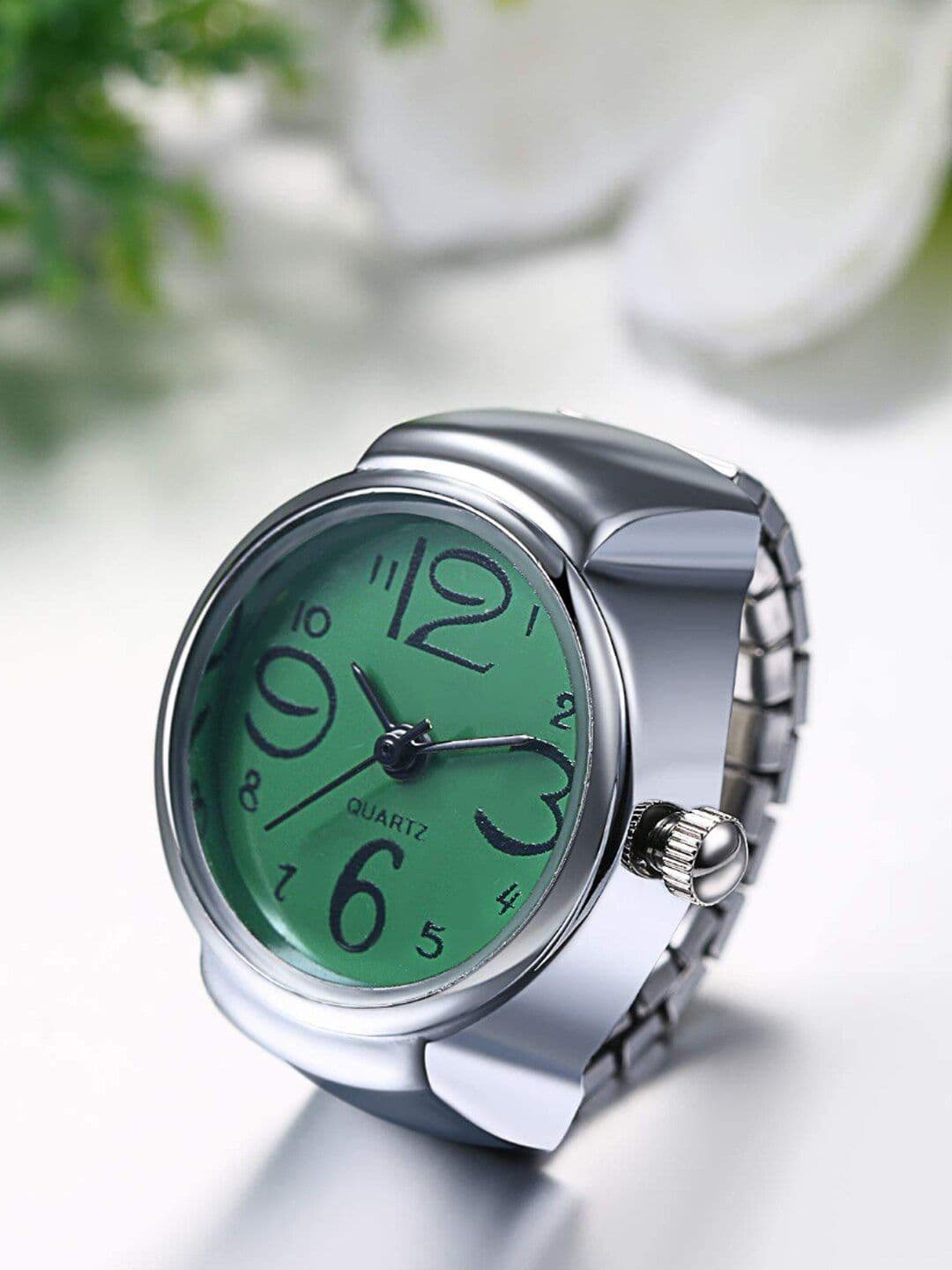 YouBella Silver-Plated Adjustable Watch Finger Ring - view 1