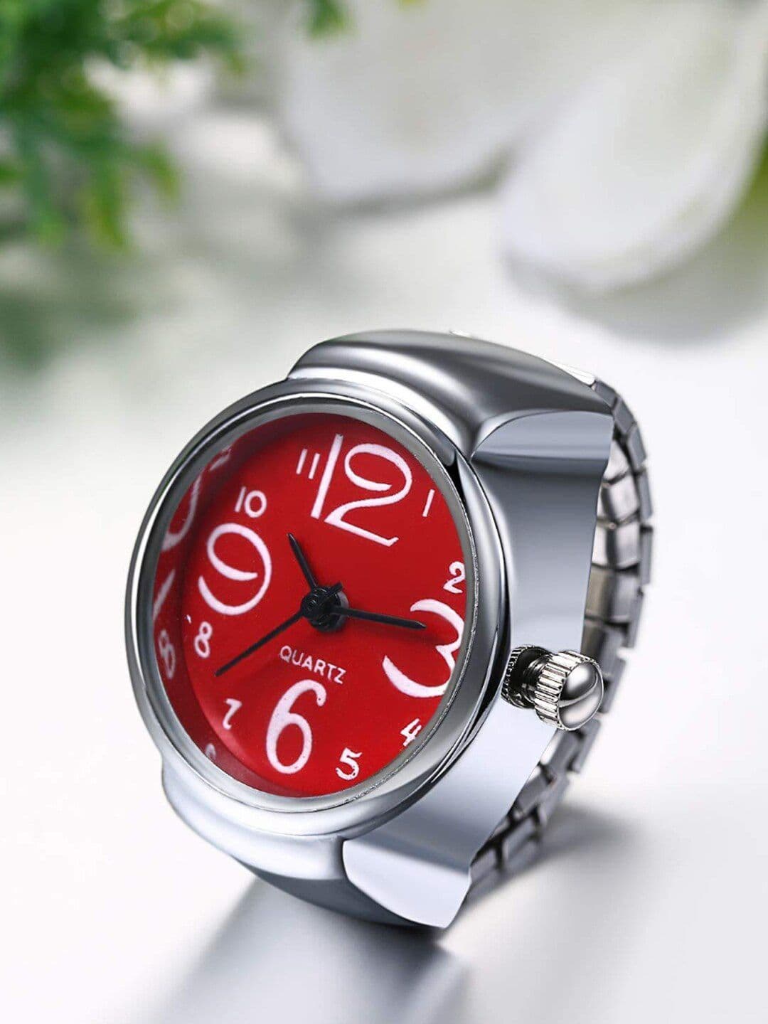 YouBella Silver-Plated Adjustable Watch Finger Ring - view 1