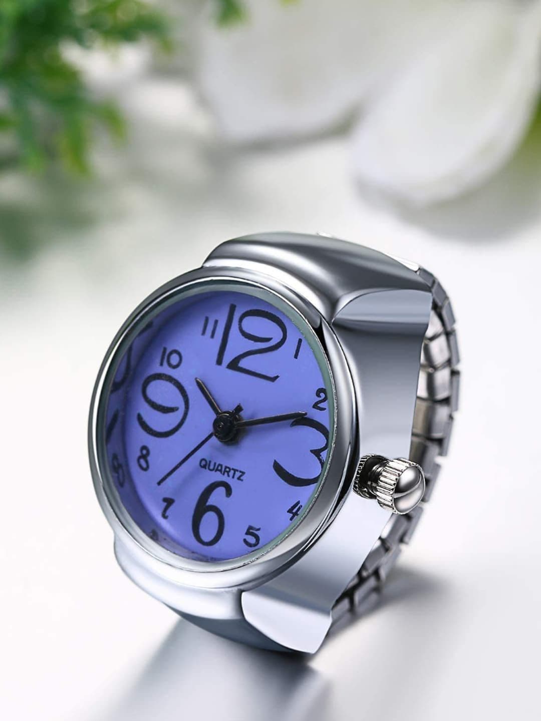 YouBella Silver-Plated Adjustable Watch Finger Ring - view 1