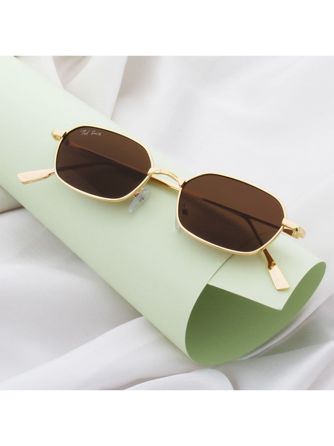 Ted Smith Full Rim Oval Sunglasses with UV Protected Lens TSA-EYEZ_C3 - view 1