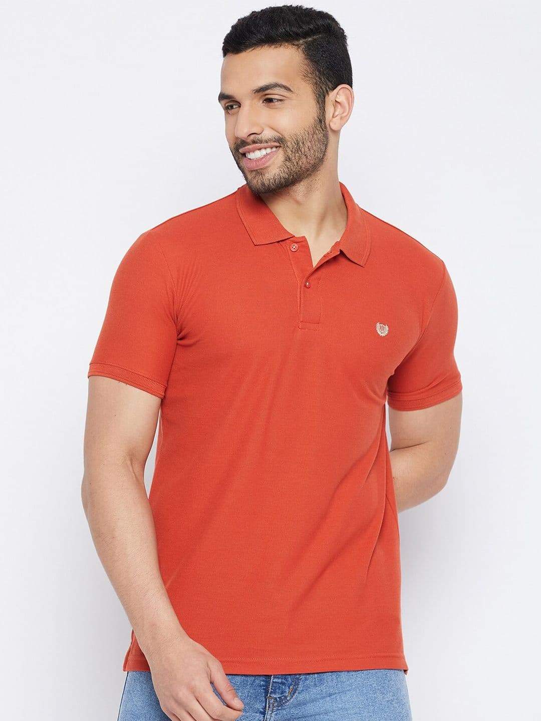 Duke Polo Collar Cotton Slim Fit T-shirt - view 1