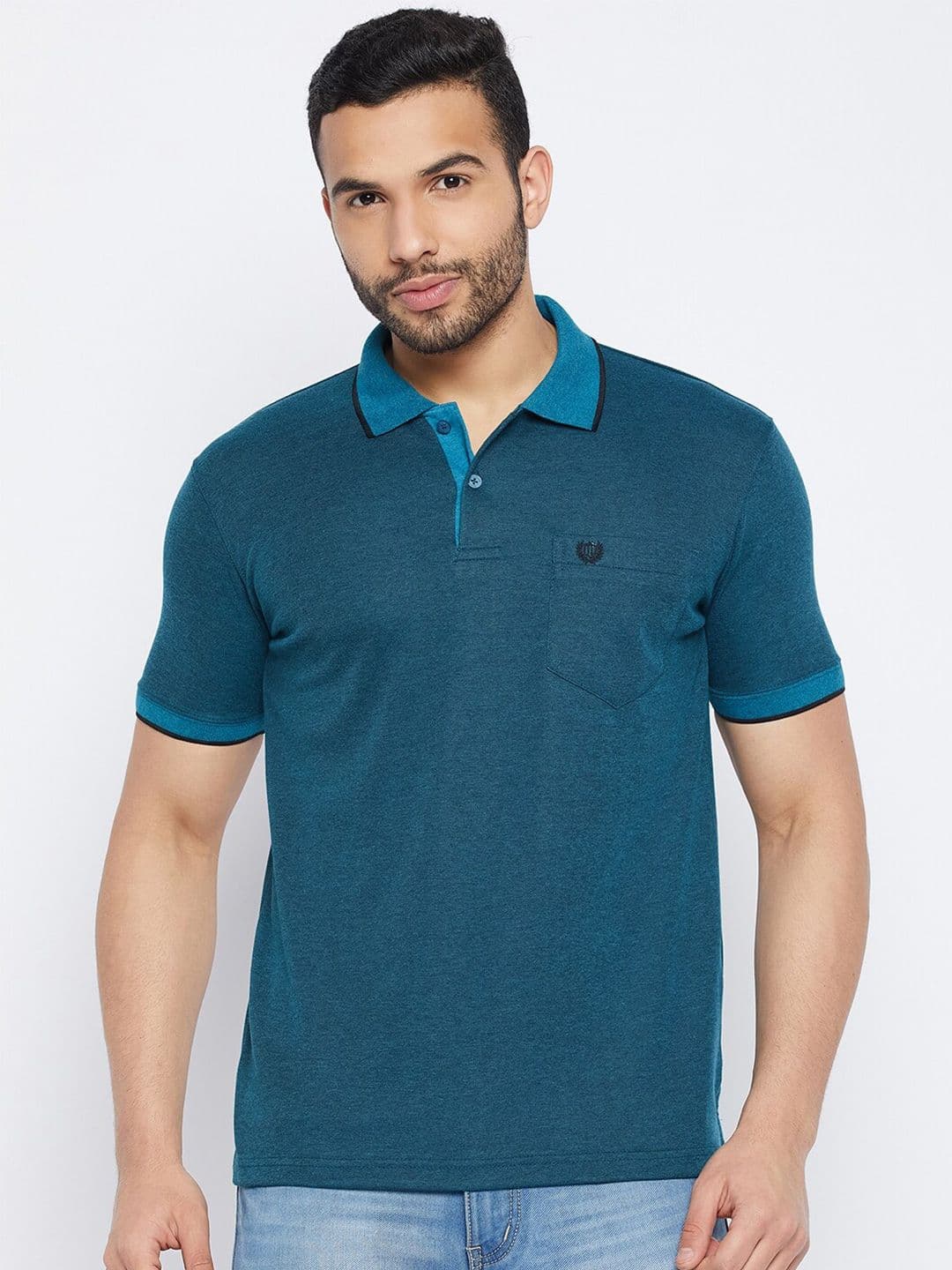 Duke Polo Collar Cotton T-shirt - view 1