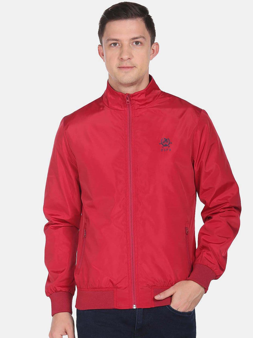 U.S. Polo Assn. Mock Collar Long Sleeves Bomber Jacket - view 1