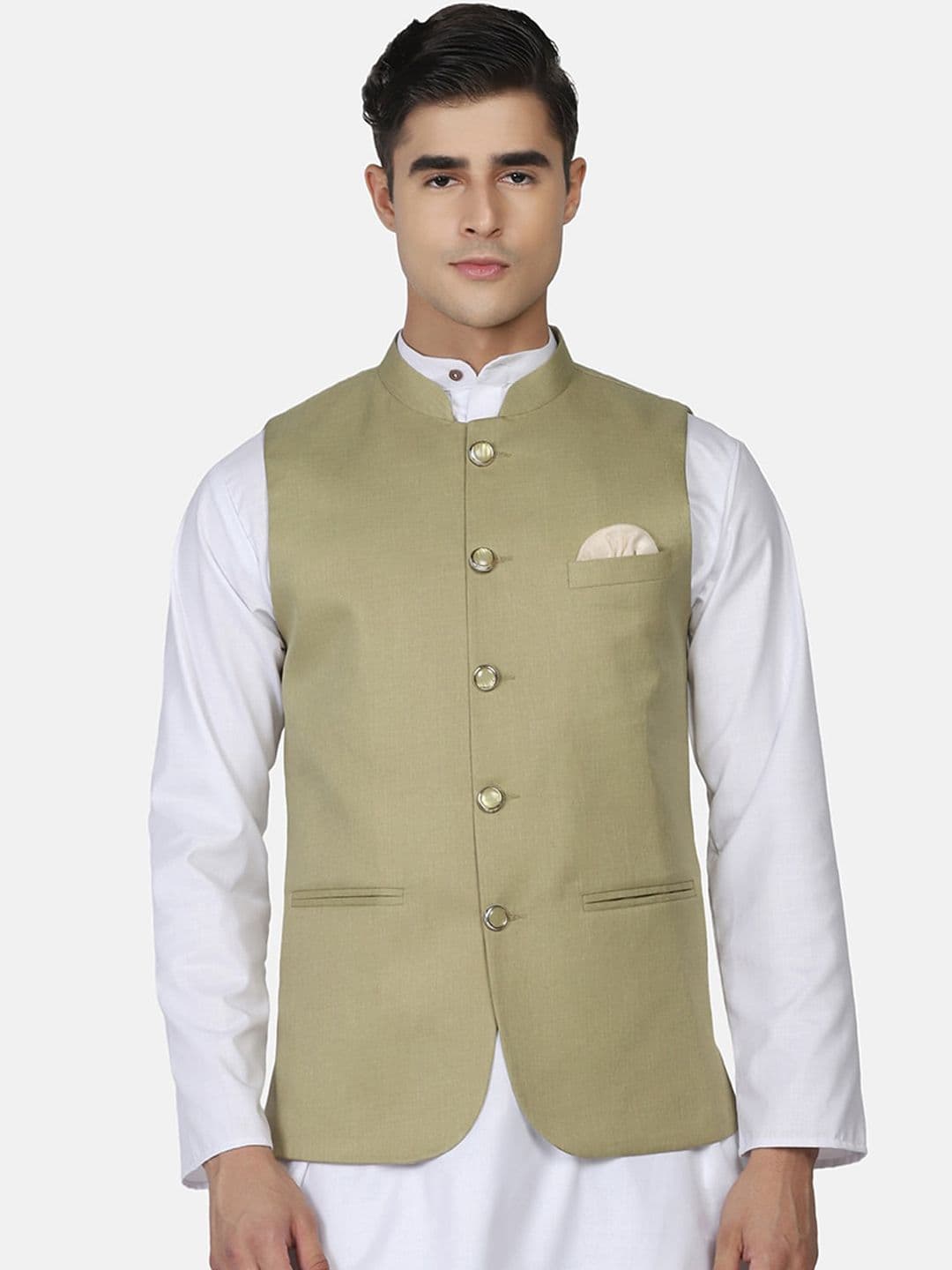 TAHVO Satin Nehru Jackets - view 1