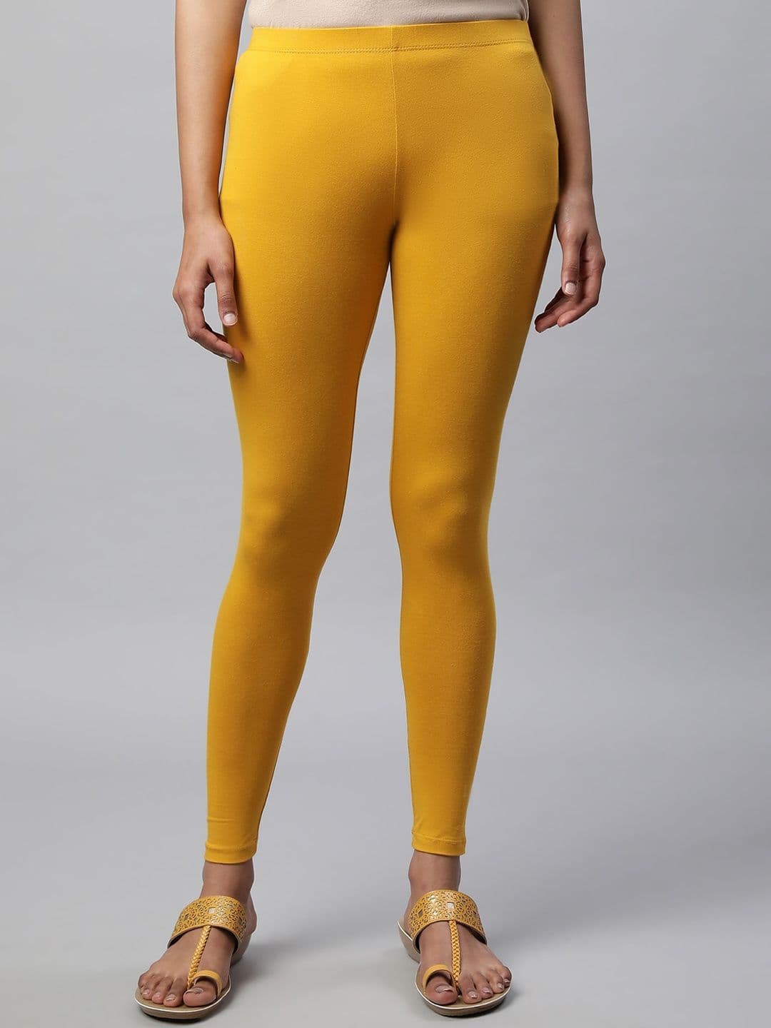 AURELIA Cotton Lycra Ankle Length Leggings - view 1