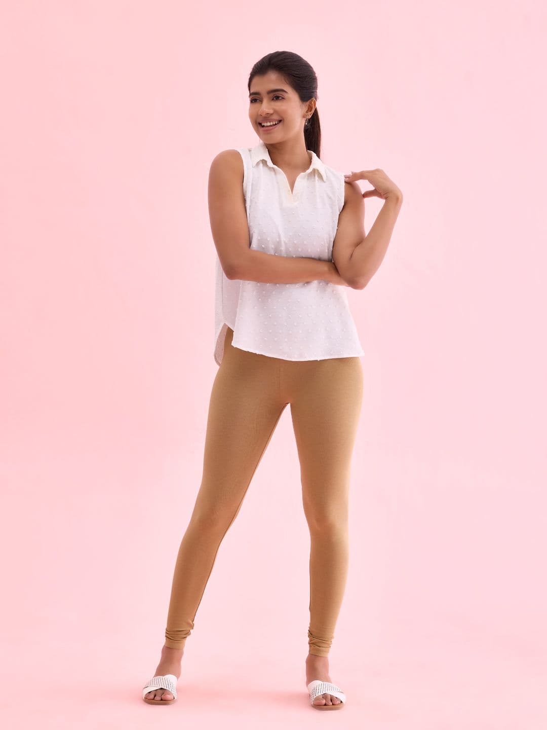 Go Colors Slim-Fit Ankle-Length Leggings - view 1