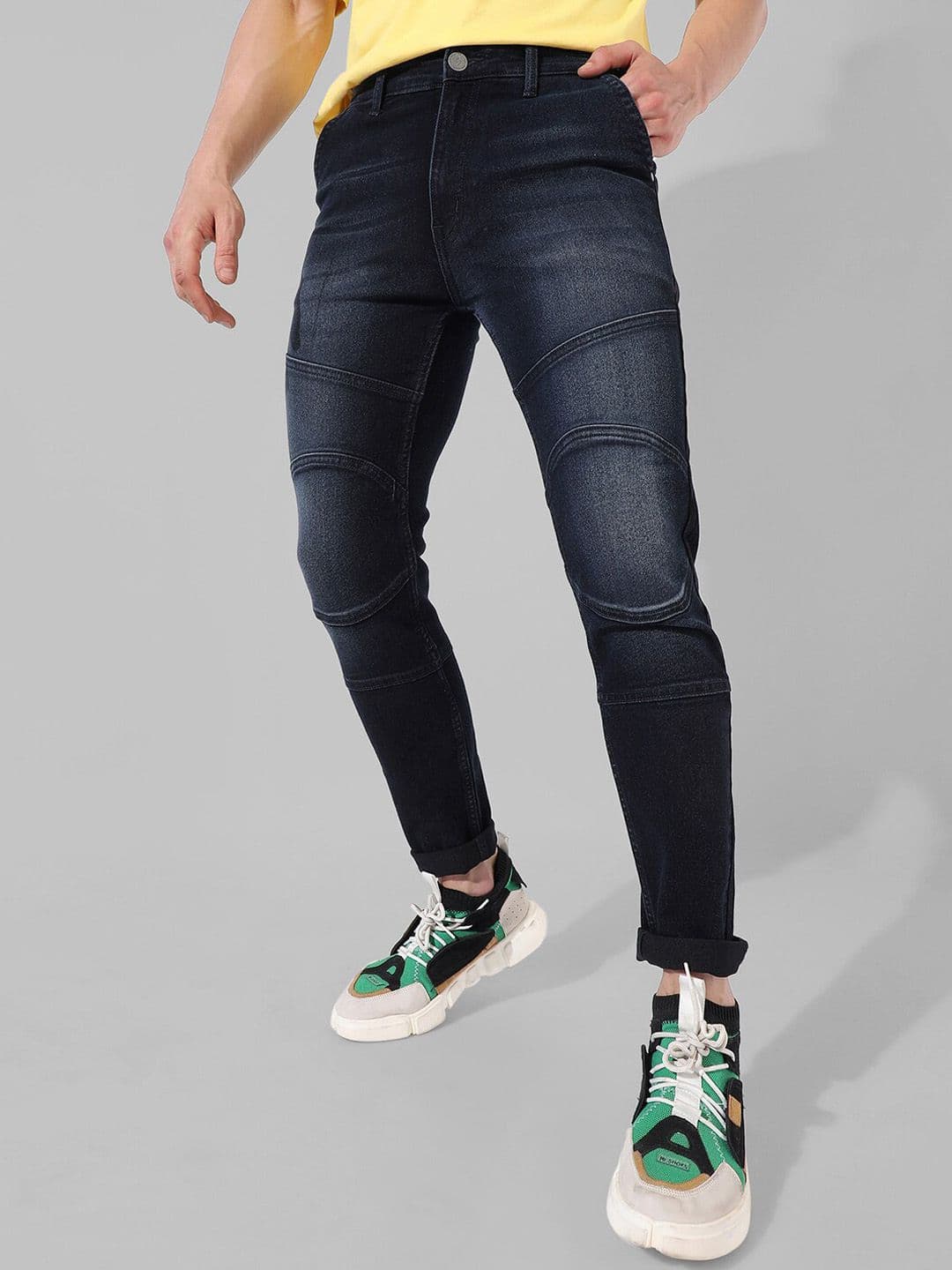 CAHOOT Men Smart Slim Fit Light Fade Stretchable Cotton Jeans - view 1