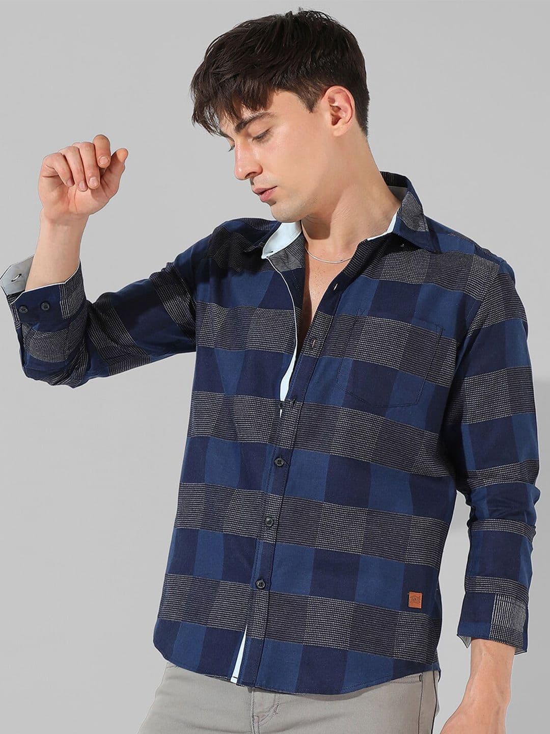 CAHOOT Classic Fit Buffalo Checked Cotton Casual Shirt - view 1