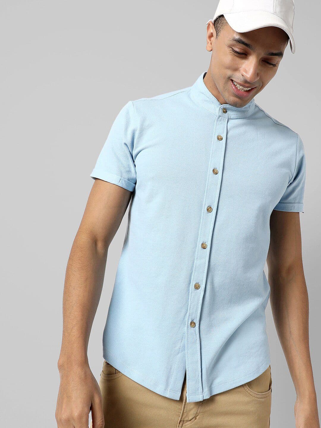 CAHOOT Classic Fit Spread Collar Cotton Casual Shirt - view 1