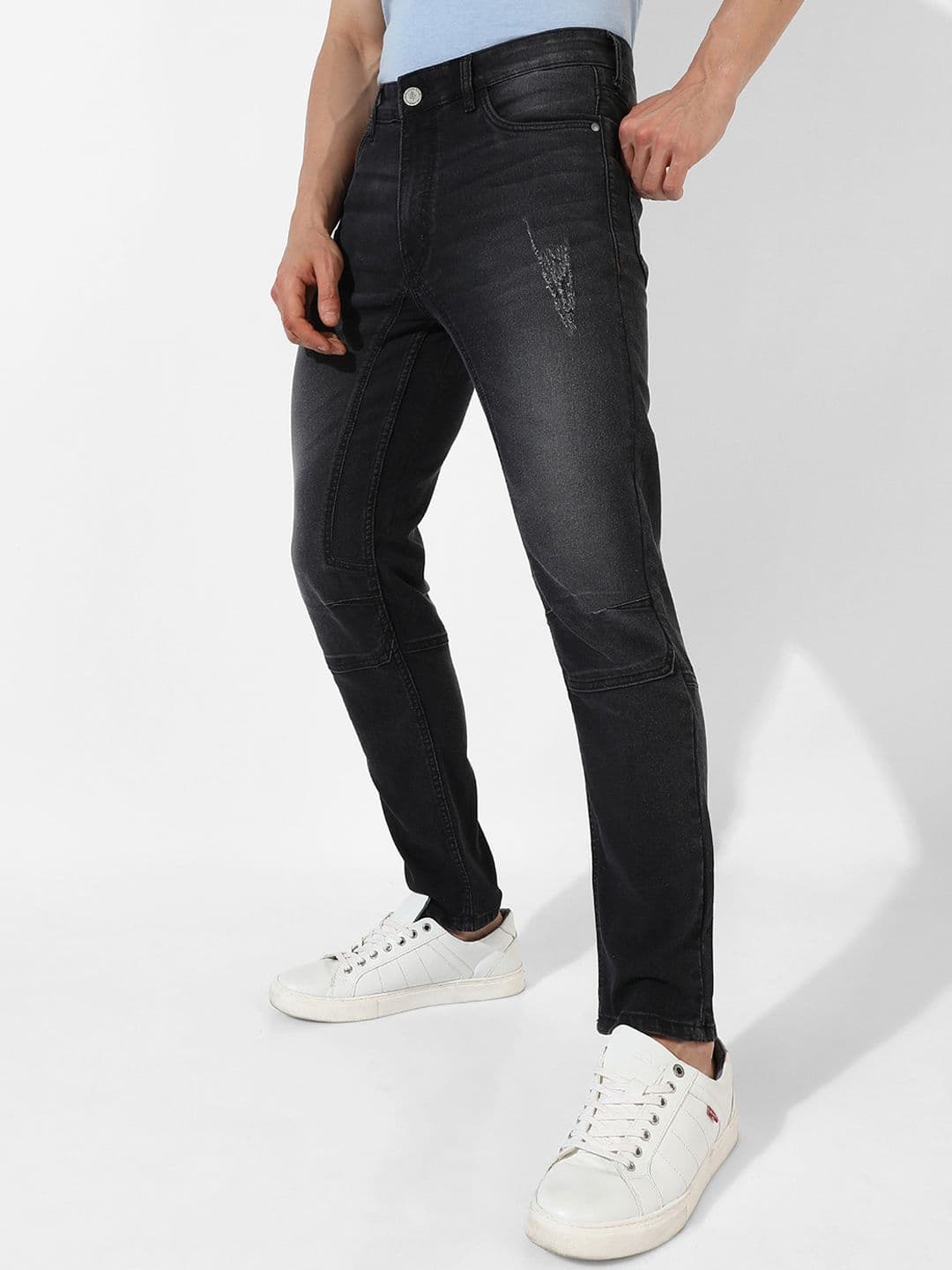 CAHOOT Men Smart Slim Fit Low Distress Heavy Fade Stretchable Cotton Jeans - view 1