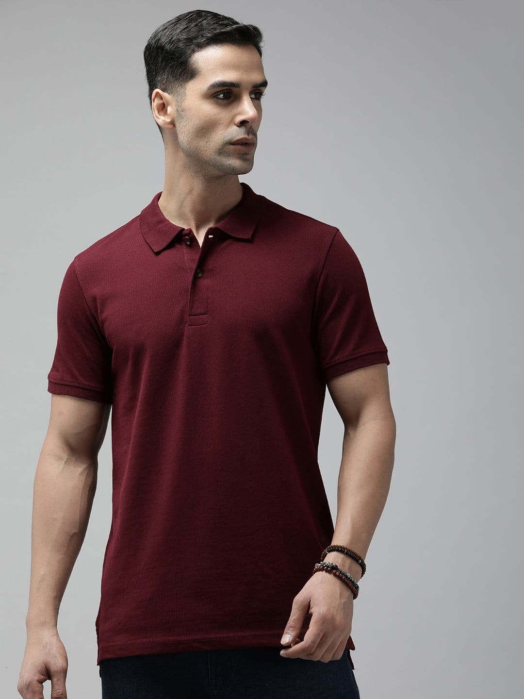 Roadster Men Polo Collar T-shirt - view 1