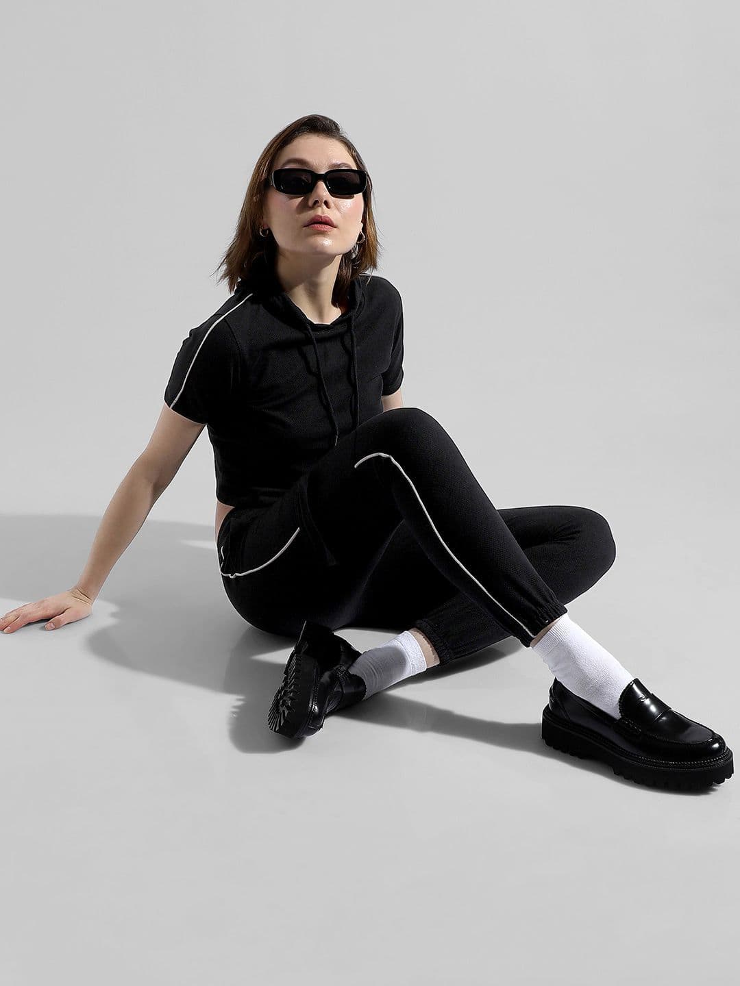 PINACOLADA Pure Cotton Hooded T Shirt & Jogger Co-ords - view 1