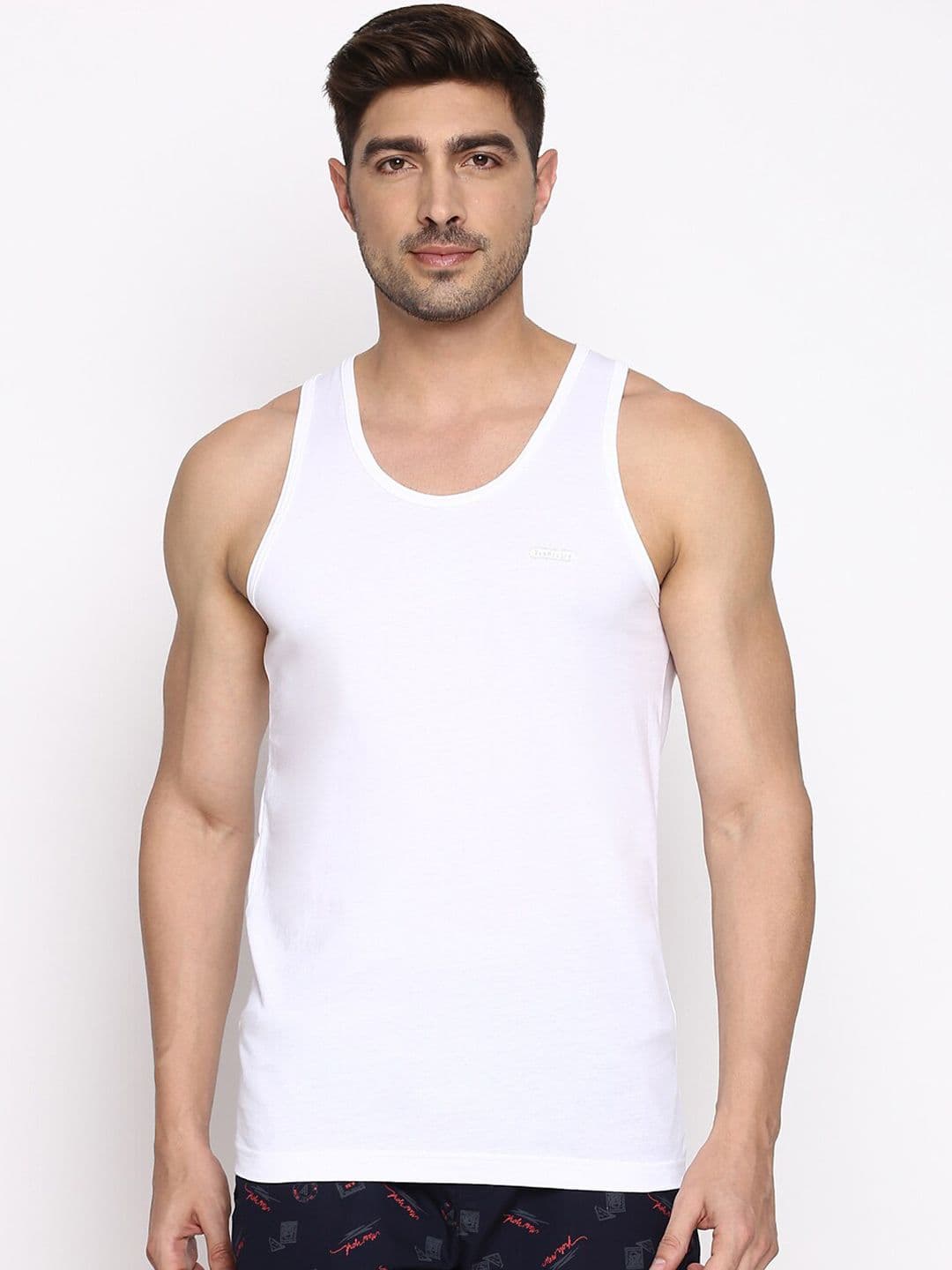 Van Heusen Innerwear Pack Of 2 Pure Cotton Innerwear Vests - view 1
