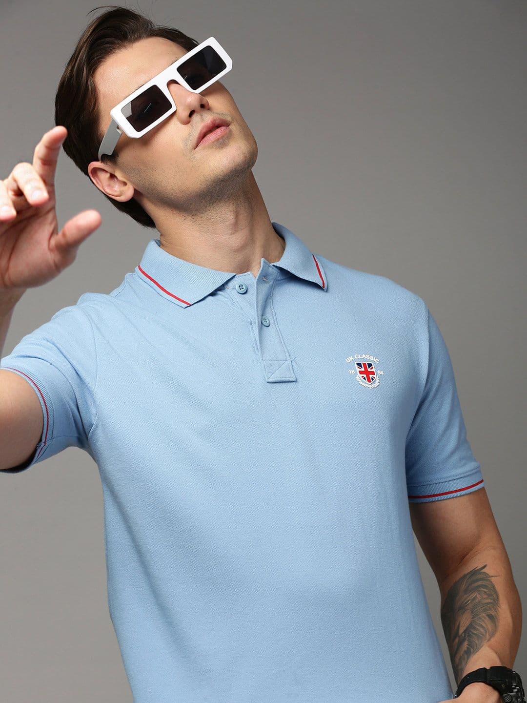 ONN Polo Collar Short Sleeves Pure Cotton T-shirt - view 1