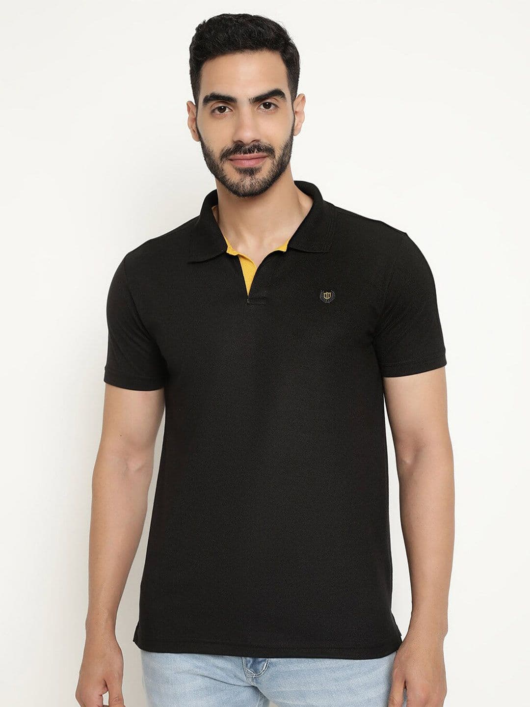 Duke Polo Collar Half Sleeve Cotton T-shirt - view 1