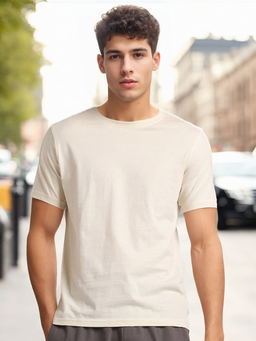 NOBERO Crew Neck Cotton Casual T-Shirt - view 1