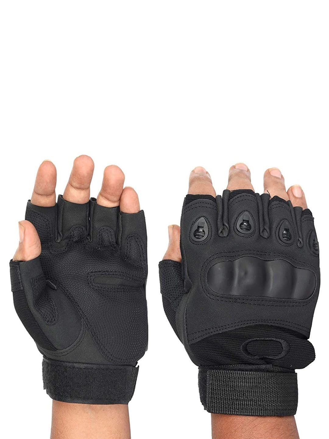Aadikart Textured Half-Finger Breathable Sports Gloves - view 1