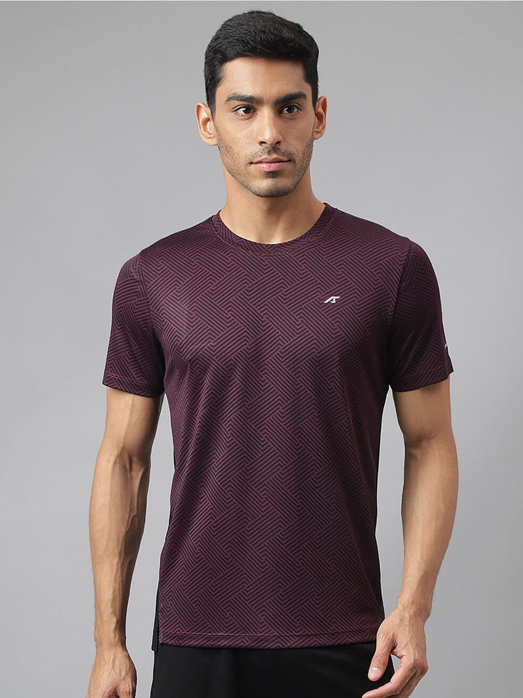 Alcis Drytech+ Anti-Static Slim-Fit Round Neck Running T-Shirt - view 1