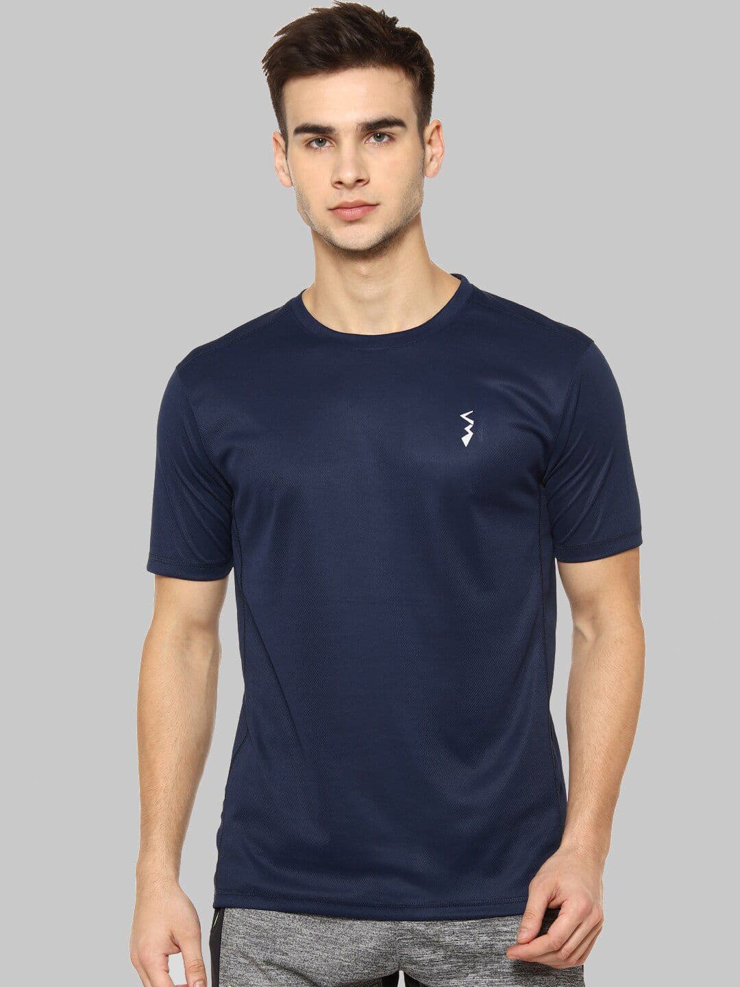 CAHOOT Navy Blue Round Neck Short Sleeves T-shirt - view 1