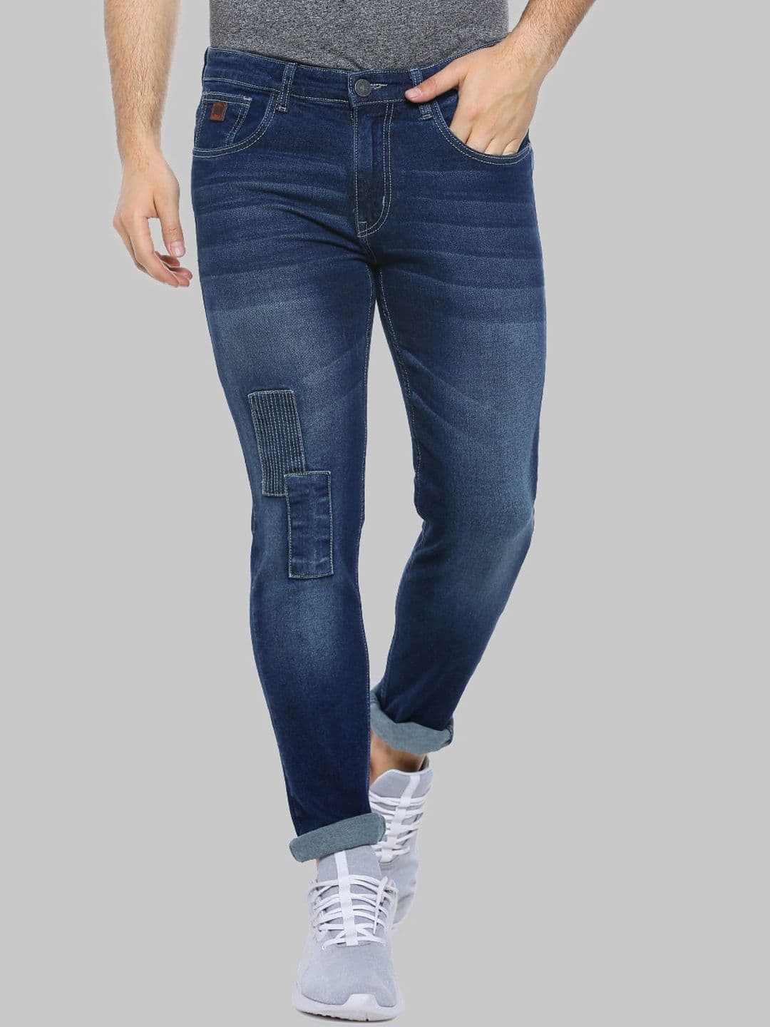 CAHOOT Men Blue Smart Light Fade Whiskers Cotton Slim Fit Stretchable Jeans - view 1