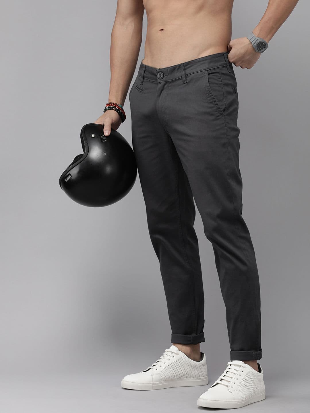 Roadster Men Comfort Regular Fit Chinos Trousers - view 1