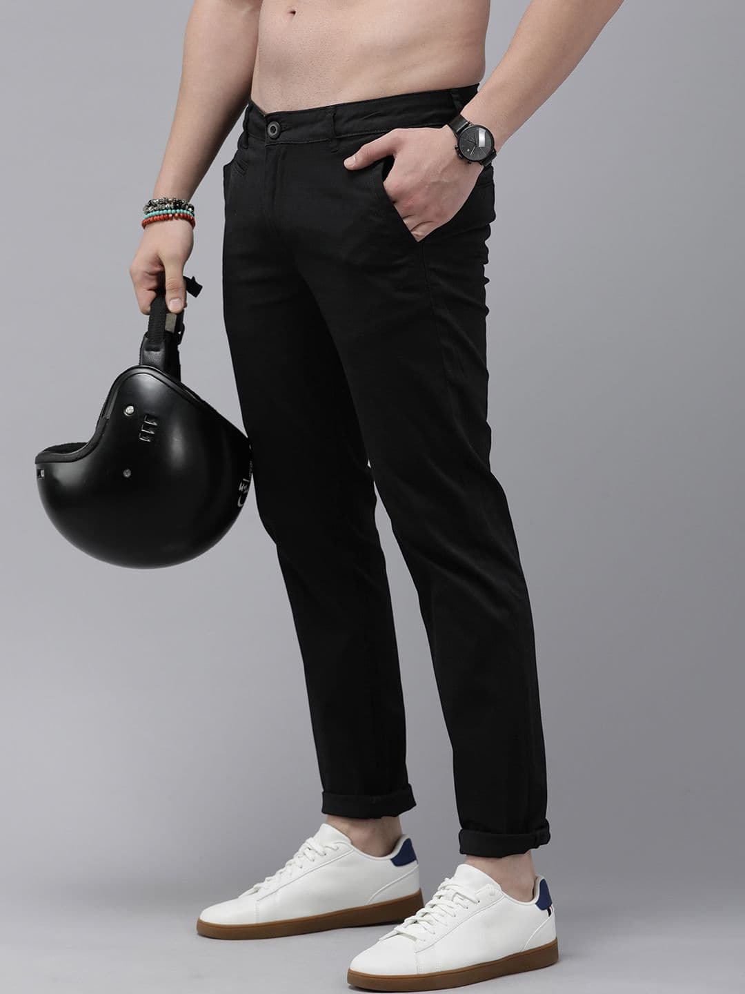 Roadster Men Comfort Regular Fit Chinos Trousers - view 1