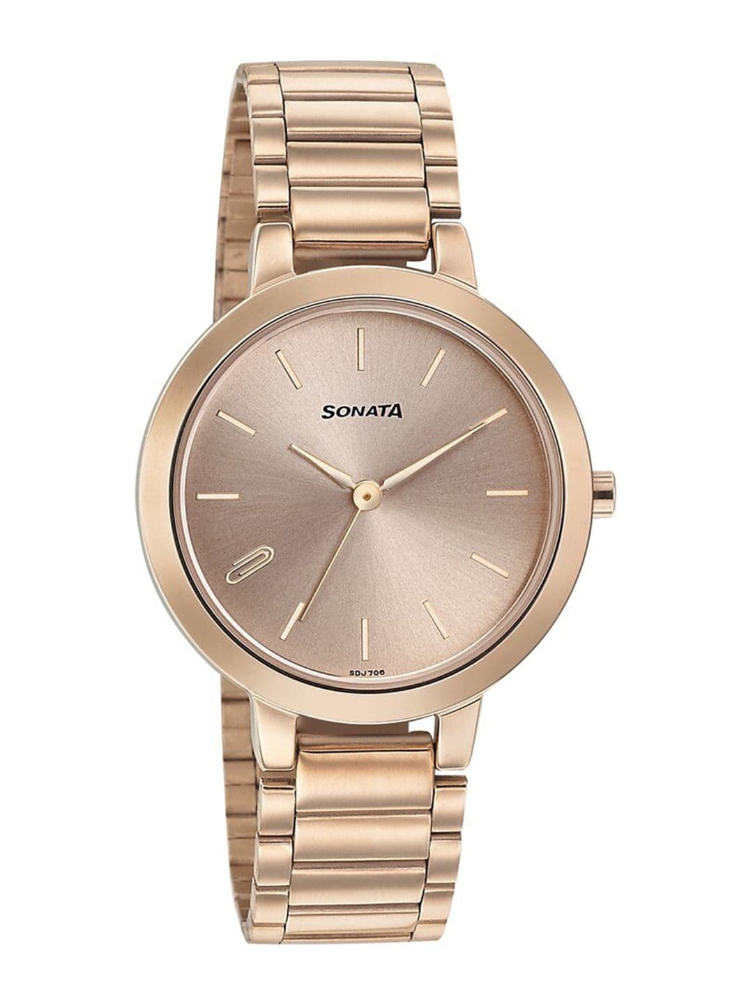 Sonata Play Quartz Analog With Rose Gold Dial Watch For Women - Nt8141wm01 - view 1