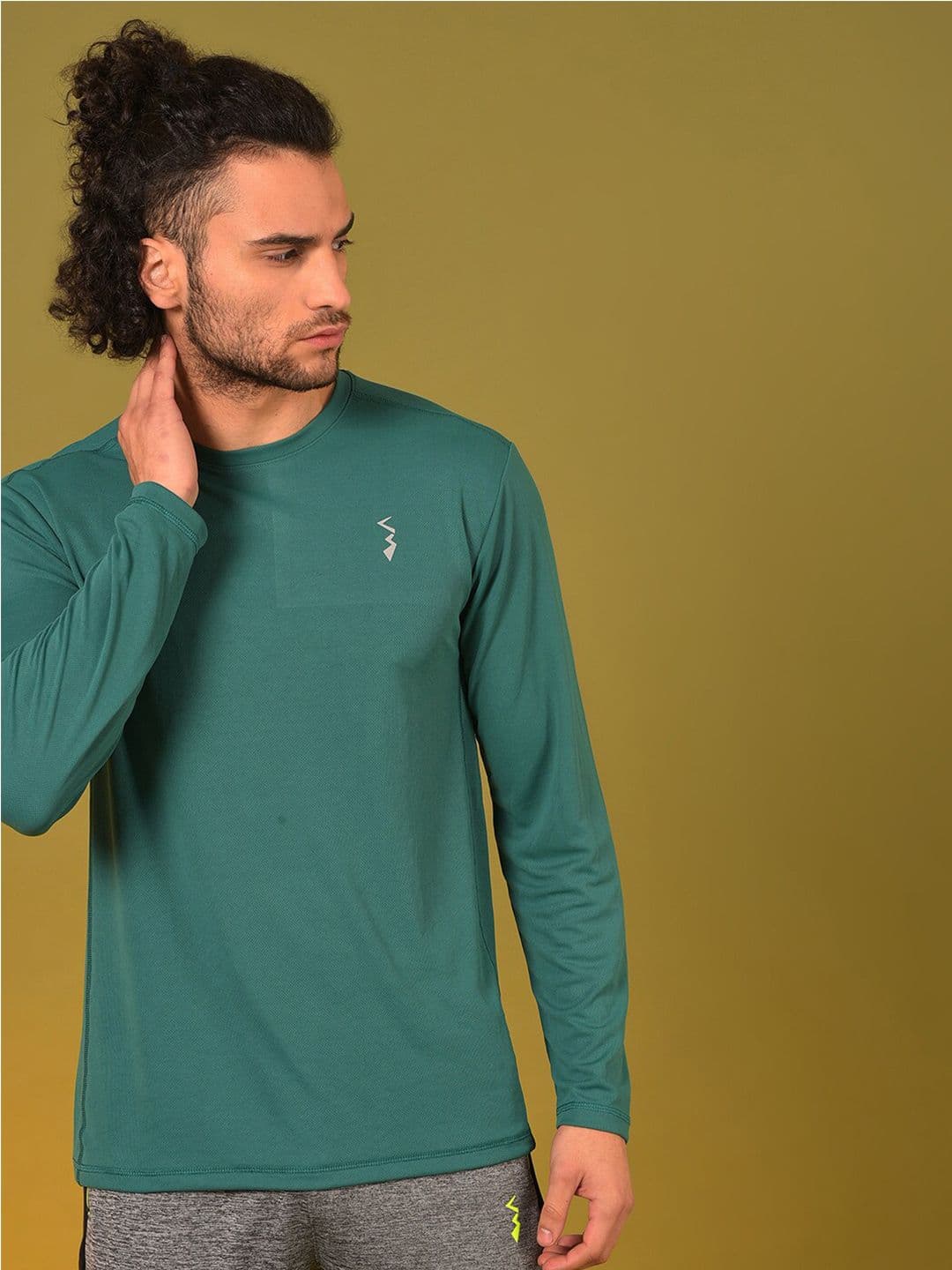 CAHOOT Green Dry-Fit Long Sleeves Sports T-shirt - view 1