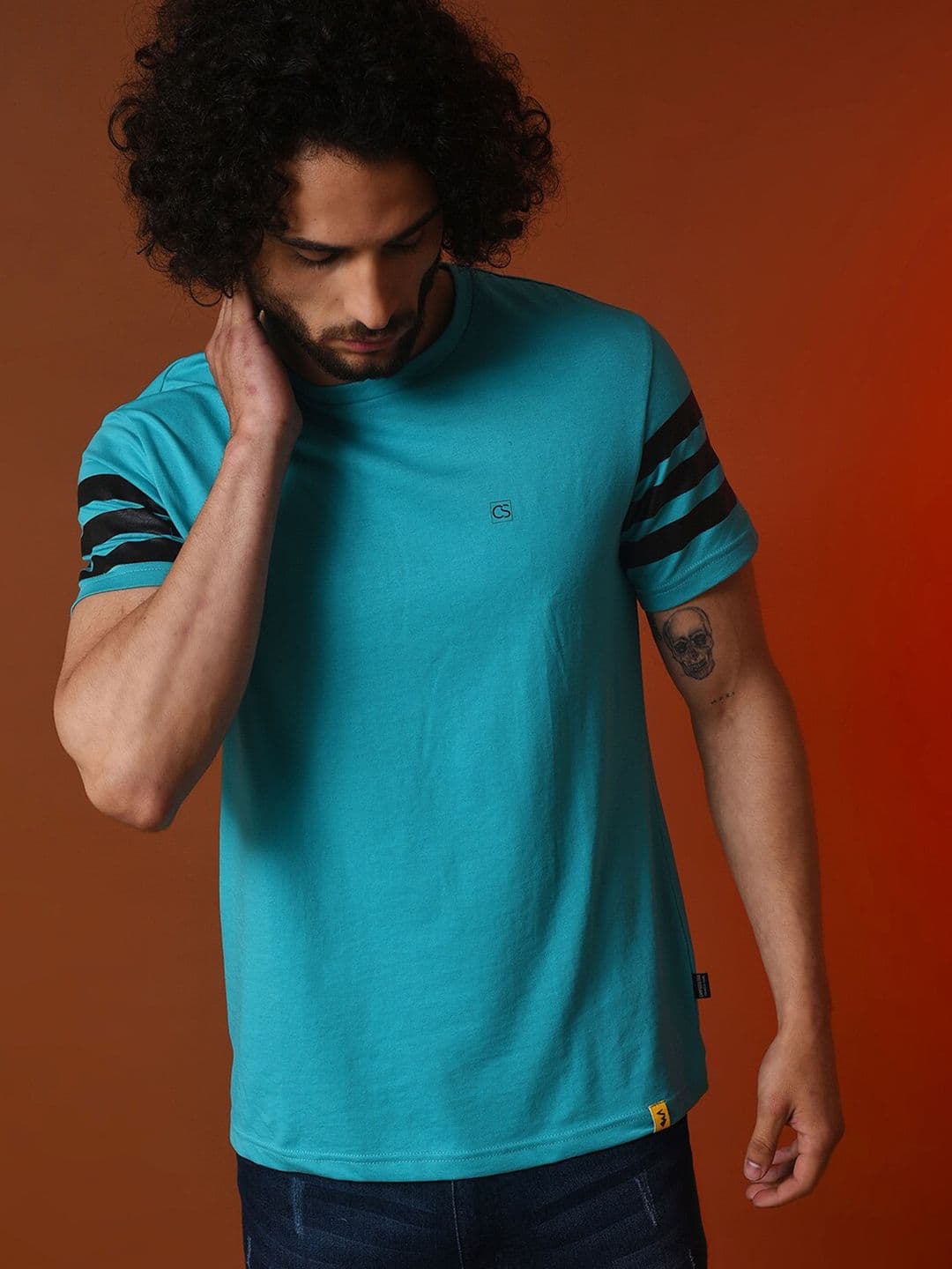 CAHOOT Round Neck Short Sleeves Cotton T-shirt - view 1