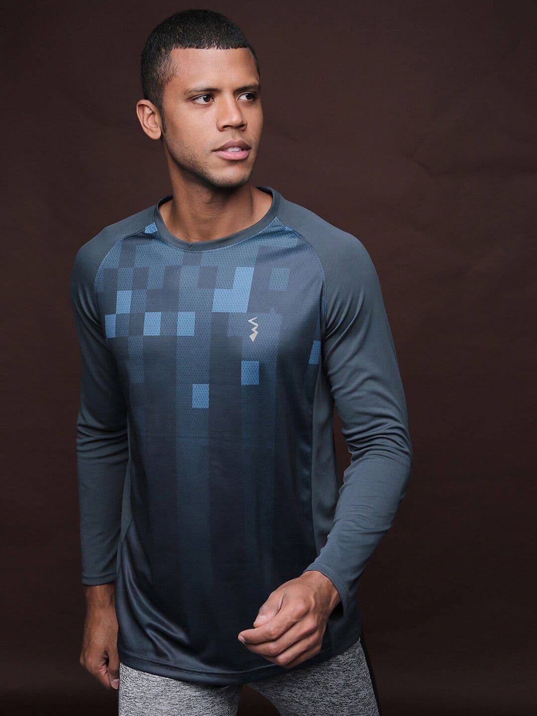CAHOOT Charcoal Graphic Long Raglan Sleeves Sports T-shirt - view 1