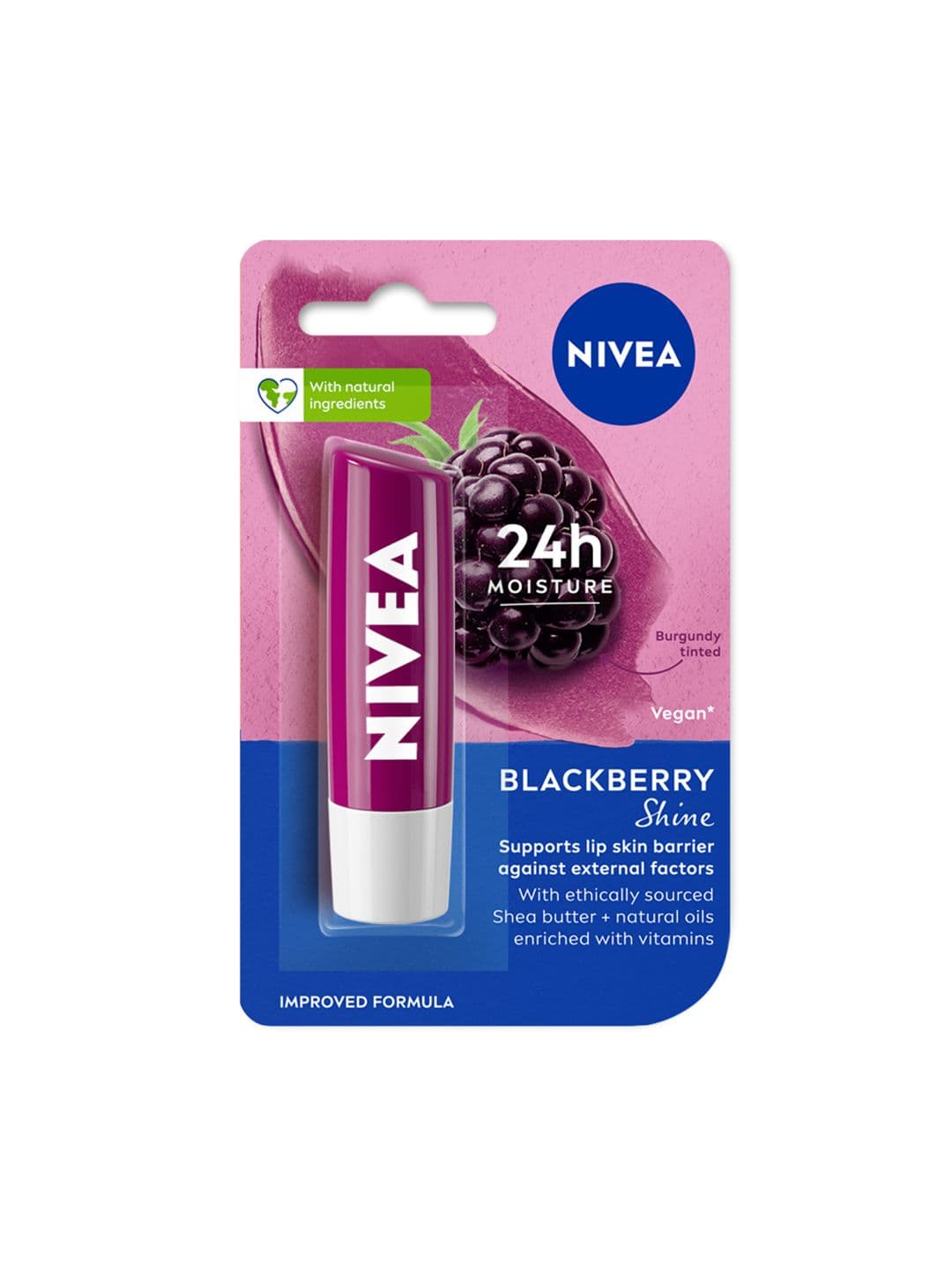 Nivea Women Lip Balm Blackberry Shine 4.8 g - view 1