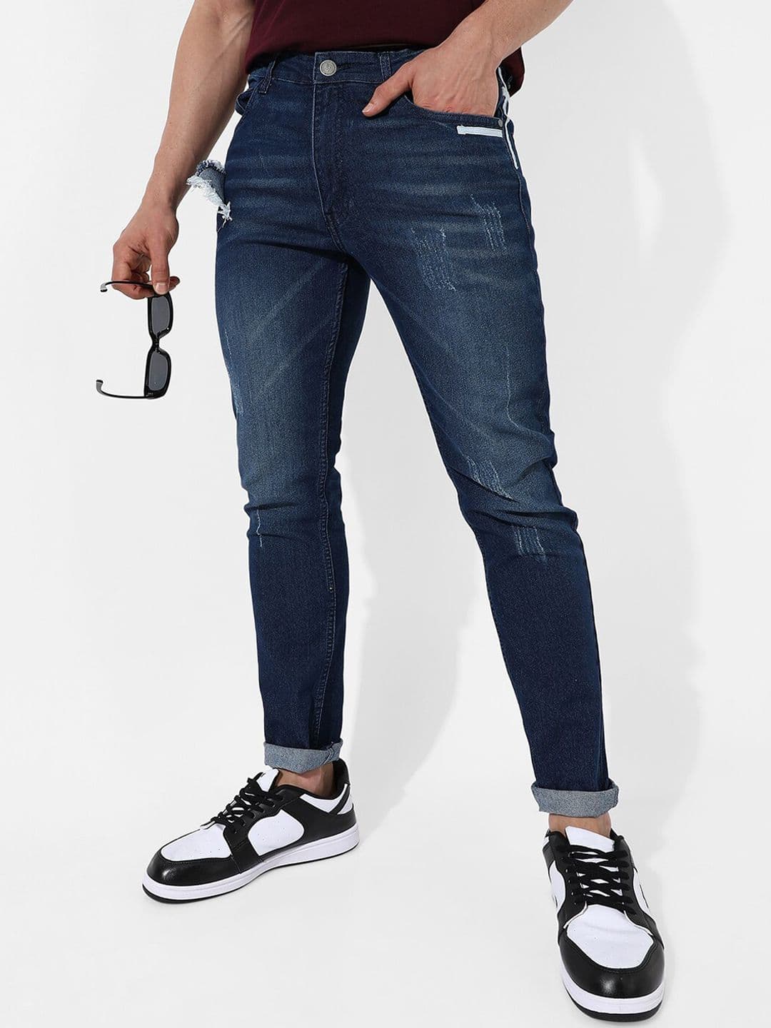 CAHOOT Men Blue Smart Slim Fit Light Fade Stretchable Jeans - view 1