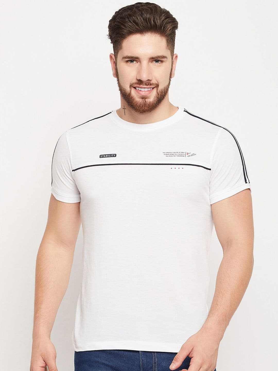 Cantabil Round Neck Short Sleeve T-shirt - view 1