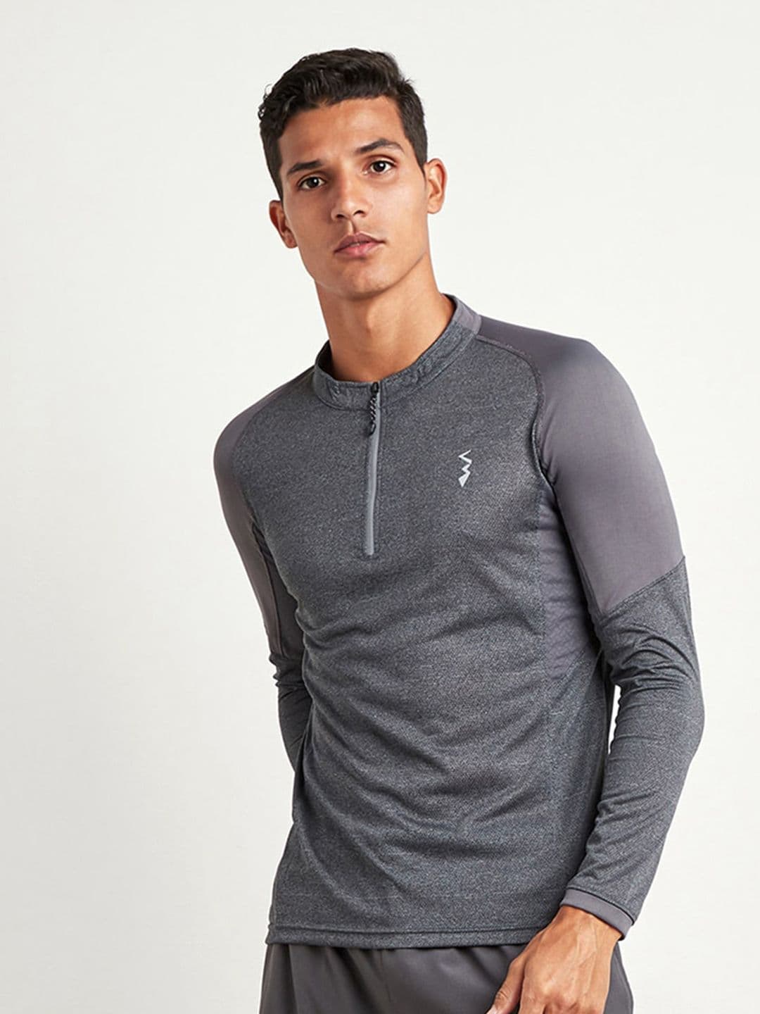 CAHOOT Charcoal High Neck Sports T-Shirt - view 1