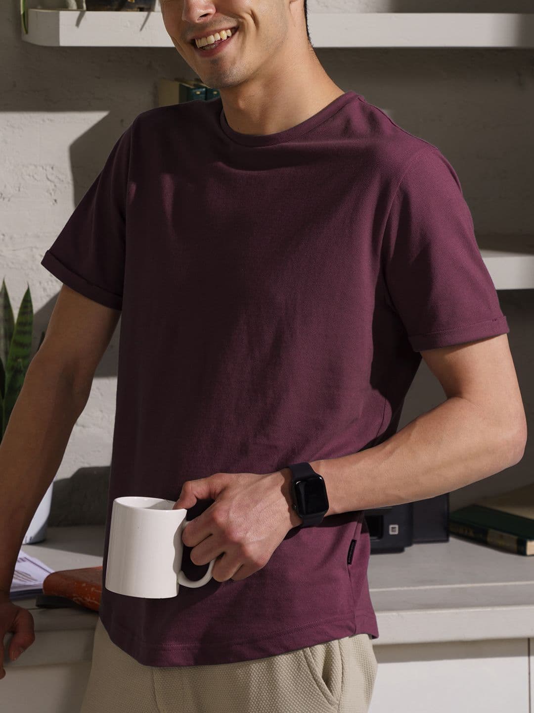 DaMENSCH Constant All-Degree Crew Neck Pique T-Shirt - view 1
