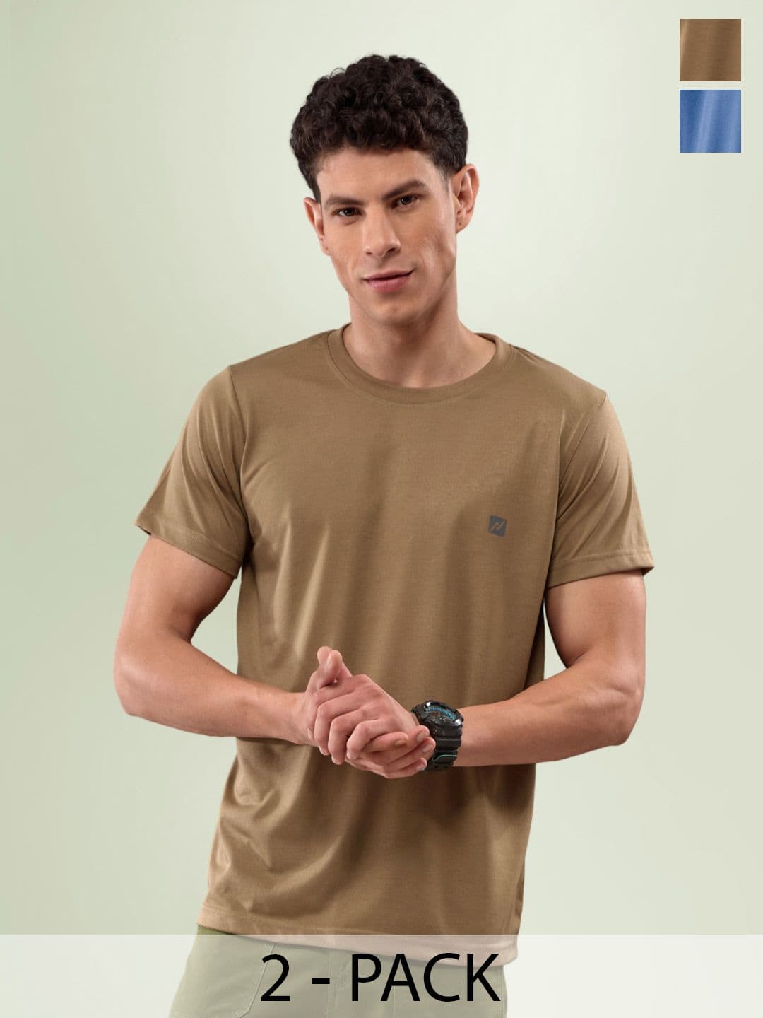 LUX NITRO Pack Of 2 Round Neck Lounge T-shirt - view 1