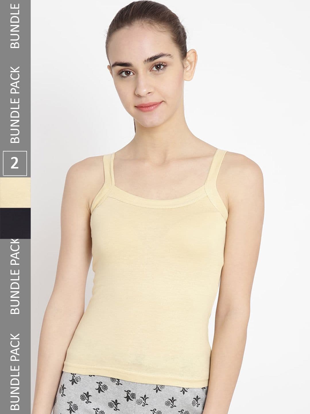 Leading Lady Pack Of 2 Pure Cotton Camisoles - view 1