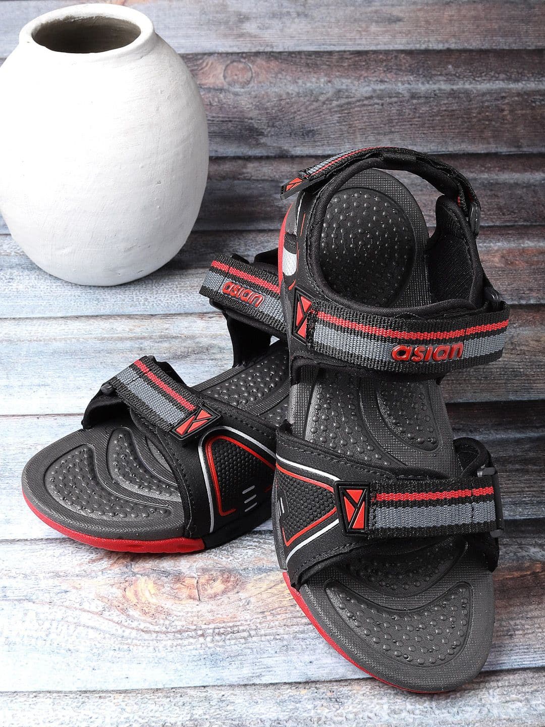 ASIAN Men Prestige-56 Textured Sports Sandals - view 1