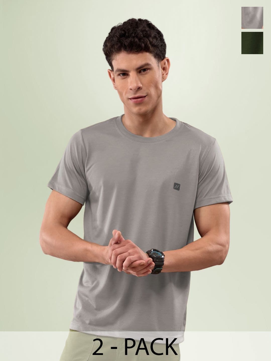 LUX NITRO Pack Of 2 Anti Odour Lounge T-shirt - view 1