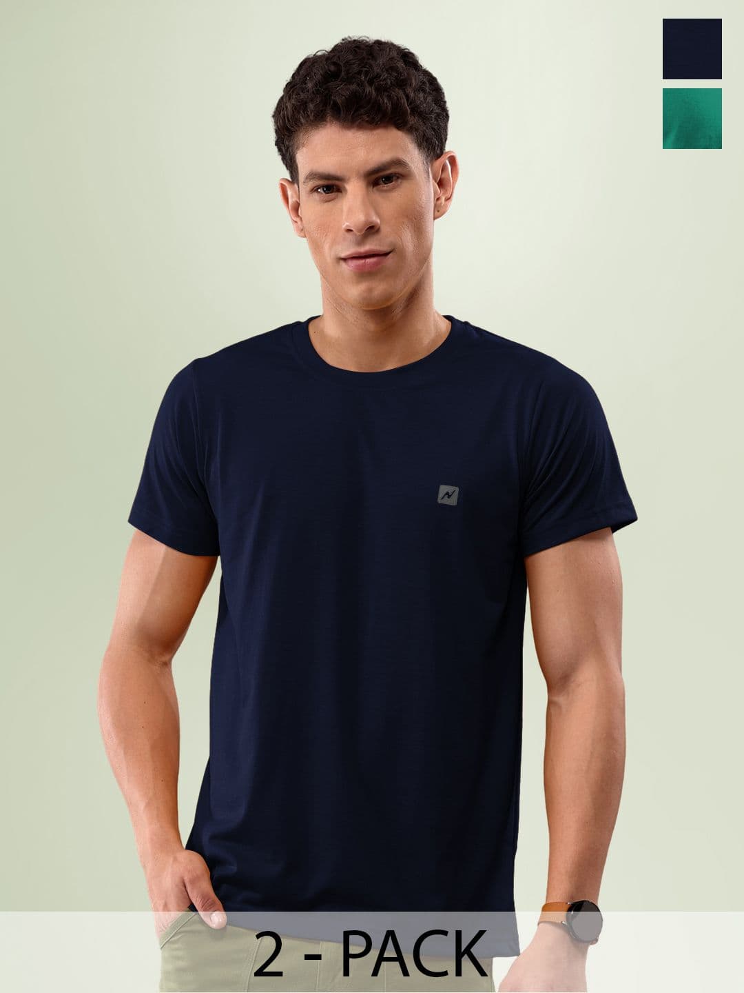 LUX NITRO Pack Of 2 Anti Odour Lounge T-shirts - view 1