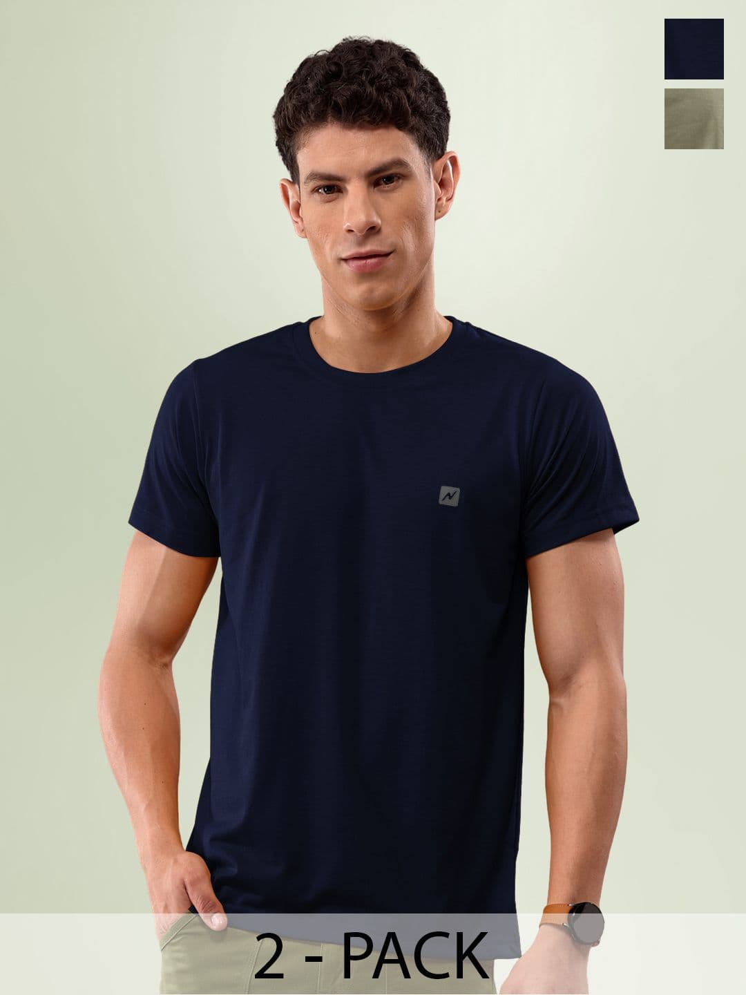 LUX NITRO Pack Of 2 Anti Odour Casual T-shirts - view 1