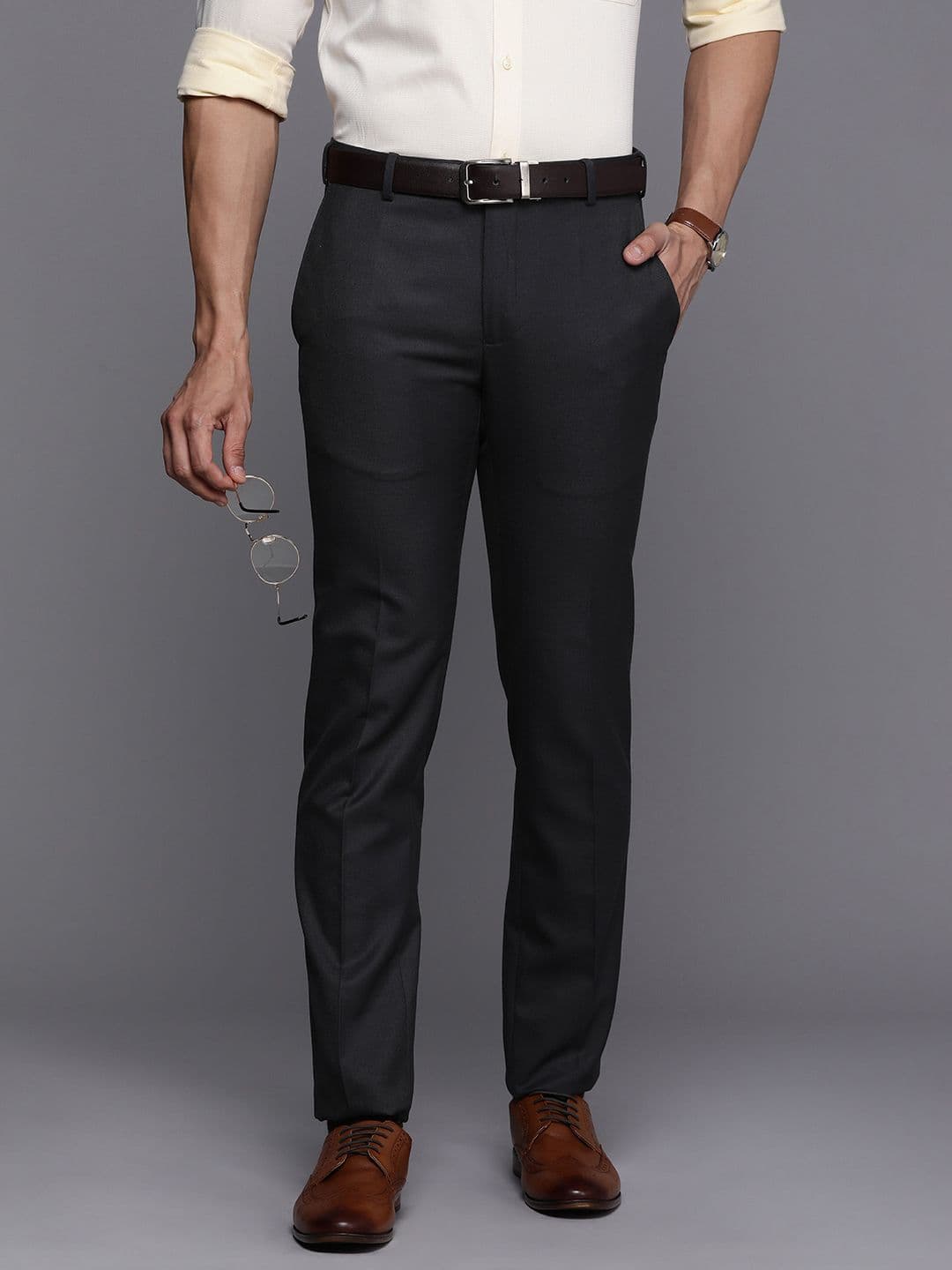 Raymond Men Slim Fit Formal Trousers - view 1