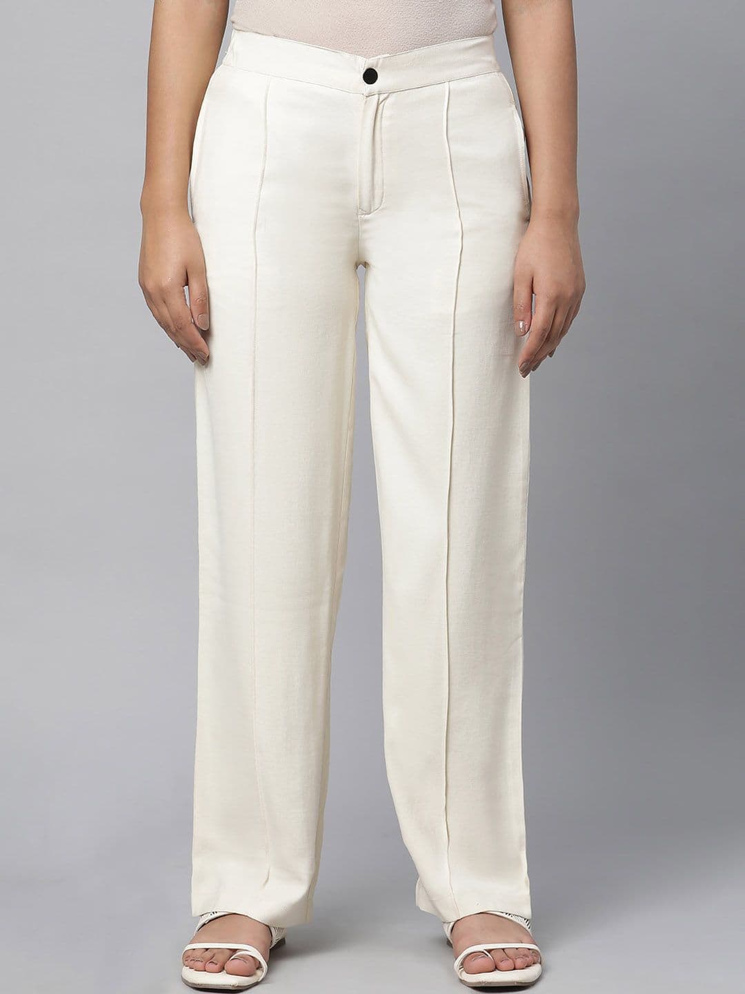 elleven Women Mid-Rise Ethnic Parallel Trousers - view 1