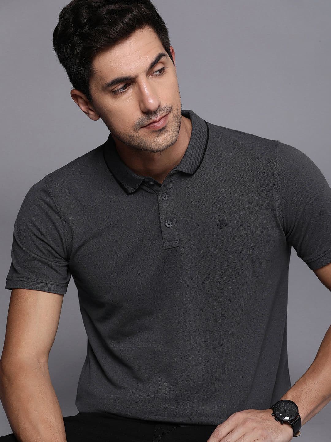 WROGN Polo Collar Slim Fit T-shirt - view 1