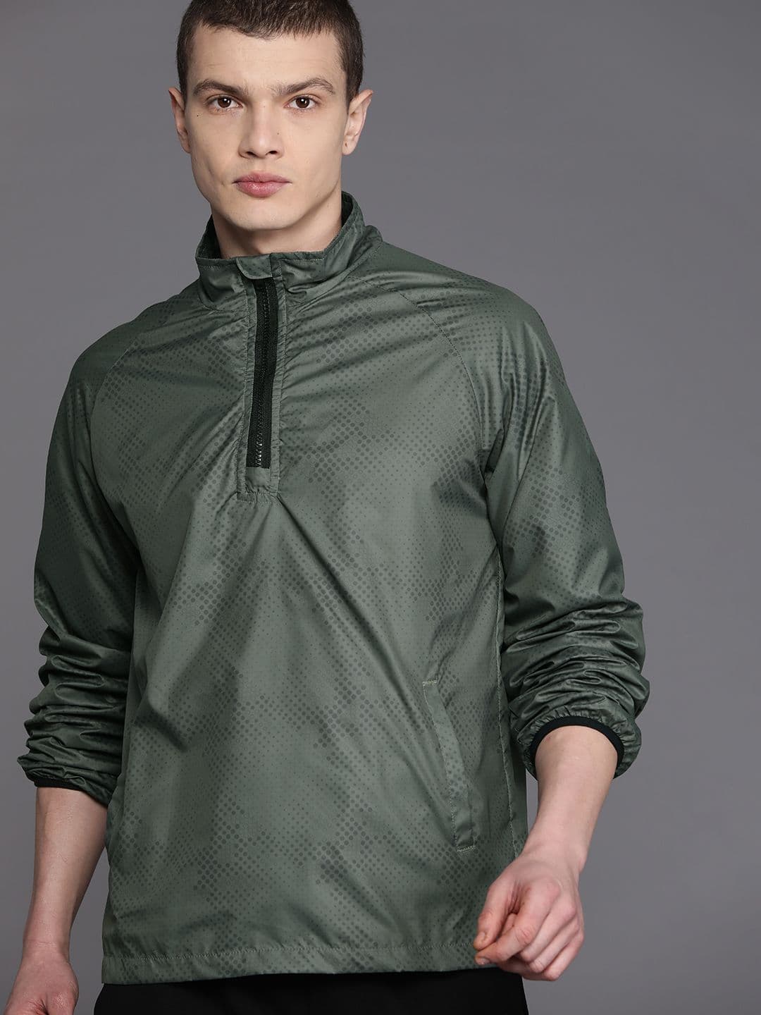 HRX by Hrithik Roshan Rapid-Dry Printed Running Jacket - view 1