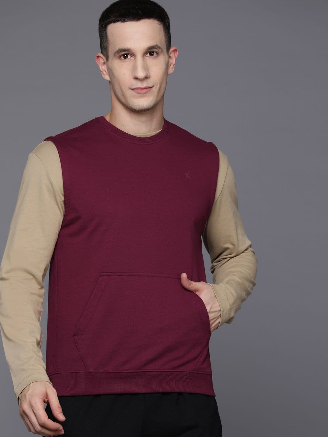 HRX by Hrithik Roshan Rapid-Dry Sleeveless Lifestyle Sweatshirt - view 1