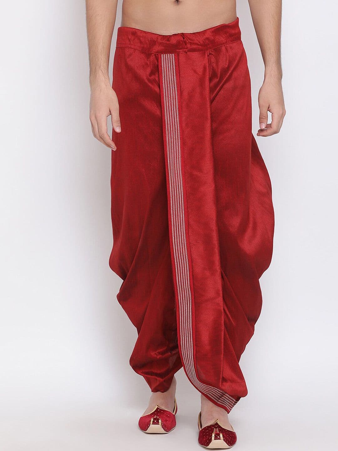 VASTRAMAY By Vastramay Men Relaxed-Fit Embroidered Ethnic Dhoti Pant - view 1