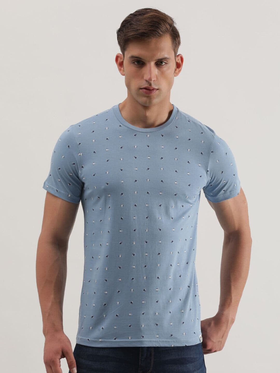 Lee Conversational Printed Slim Fit Cotton T-shirt - view 1