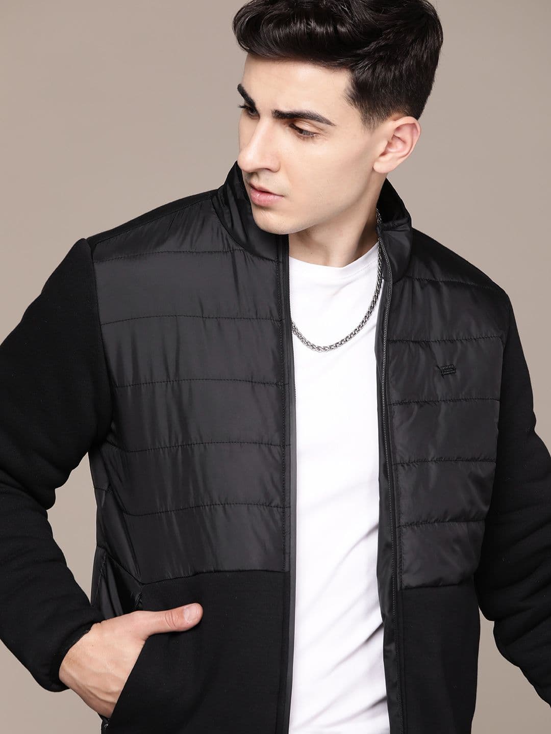 The Roadster Lifestyle Co. Mock Collar Bomber Jacket - view 1